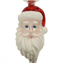 Article Cime d&#39;arbre en verre Père Noël Cime d&#39;arbre de Noël 34 cm