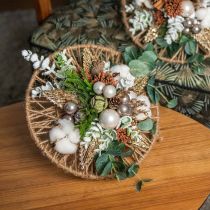 Article Décoration fleurs de coton coton séché décoration naturelle Ø6cm 12 pcs