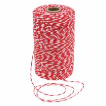 Cordon rouge/blanc 220m