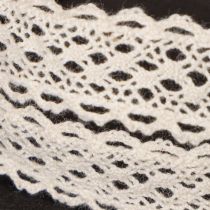Article Ruban de dentelle en coton pour la décoration et les travaux manuels, 15 mm de large, 10 m de long