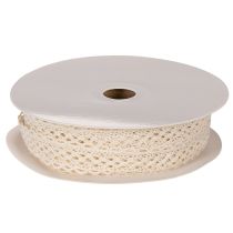 Article Ruban de dentelle en coton pour la décoration et les travaux manuels, 15 mm de large, 10 m de long