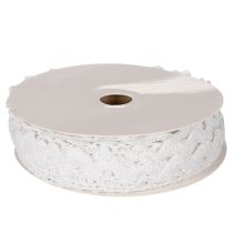 Article Ruban de dentelle décoratif, galon de coton fin pour travaux manuels, 15 mm de large, 10 m de long
