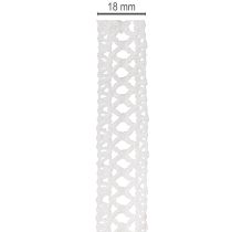 Article Ruban de dentelle décoratif en coton, pour créations originales, 18 mm, 10 m