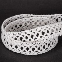 Article Ruban de dentelle décoratif en coton, pour créations originales, 18 mm, 10 m