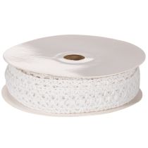 Article Ruban de dentelle décoratif en coton, pour créations originales, 18 mm, 10 m