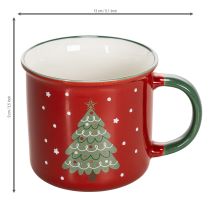 Article Mug de Noël avec motif sapin de Noël, 9 cm