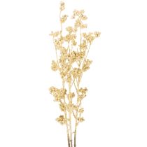 Article Branche de baies artificielles décorative, dorée, 70 cm, lot de 3