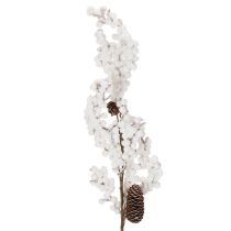 Article Branche artificielle décorative d'hiver avec baies et pommes de pin, 60 cm
