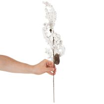 Article Branche artificielle décorative d'hiver avec baies et pommes de pin, 60 cm