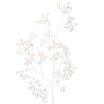 Article Branche de baies blanches artificielles, fournitures de décoration/loisirs créatifs, 52 cm