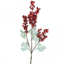 Article Branche de baies artificielles branche artificielle rouge décoration de Noël 74cm