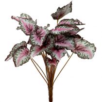 Bouquet de bégonia artificiel vert, violet 34 cm