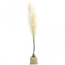 Branche lumineuse LED déco branche blanc chaud pour feux à piles H70cm