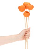 Article Mélange Bell Cup sur bâtonnet orange 15 pièces