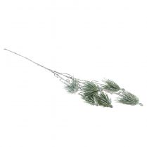 Article Décoration hiver branche de pin de montagne enneigée artificiellement L70cm