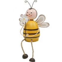Déco abeille en bordure de siège décoration d&#39;été métal H13cm
