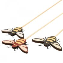 Article Bouchon abeille bouchon fleur en bois couleur nature 34cm 12pcs