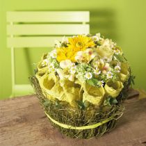 Article Mousse florale humide avec bol pour fleurs H10cm Ø16cm 2 pcs