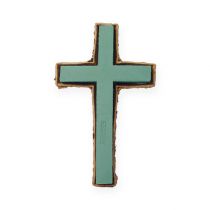 Article Croix en mousse florale petite verte 42cm 4 pièces fleuriste de deuil