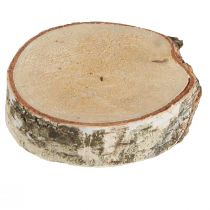 Article Tranches de bouleau avec écorces d&#39;arbre blanchies Ø5-6cm 24 pcs