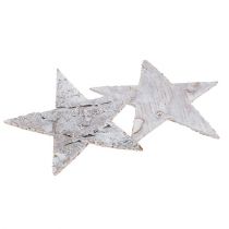 Article Étoile de bouleau blanchie à la chaux 6,5 cm 36 pcs