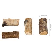 Article Morceaux décoratifs en bois de bouleau avec écorce, pour loisirs créatifs, 3 cm, 300 g
