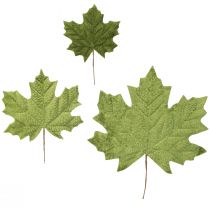 Article Bouchons décoratifs en forme de feuille d&#39;érable automnale dans des tons orange et vert vibrants 16–33 cm 6 pcs