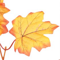 Article Guirlande de feuilles guirlande d&#39;automne orange jaune 168cm 2pcs