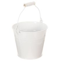 Article Seaux en fer blanc Ø14cm H12cm, lot de 6