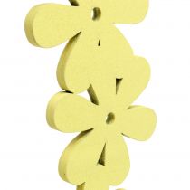Couronne de fleurs en bois jaune Ø 35 cm 1 p.