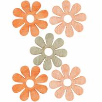 Fleurs à disperser, décoration printanière, fleurs en bois, fleurs de décoration dispersées 144 pcs