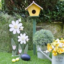 Décoration fleurie avec abeille, décoration en bois pour le printemps H56cm