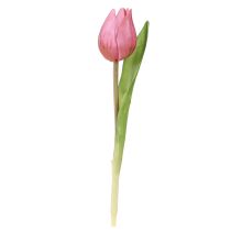 Article Décoration florale Tulipes Fleurs artificielles Violet 20cm 6 Pcs