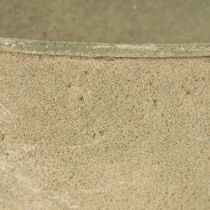 Article Corbeille fleurie, panier suspendu, décoration métal jardin Ø16cm H38cm