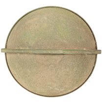 Article Corbeille fleurie, panier suspendu, décoration métal jardin Ø16cm H38cm