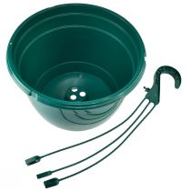 Article Panier suspendu cache-pot vert pot suspendu Ø25cm H50cm