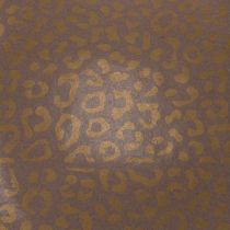 Article Tissu en soie à motif léopard floral marron résistant à l'humidité 50 x 75 cm, lot de 20 pièces