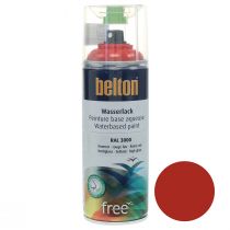 Article Vernis à l&#39;eau sans Belton couleur rouge spray rouge feu 400ml