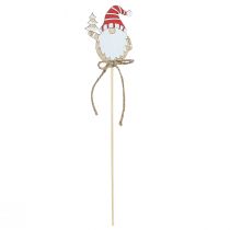 Article Piquets pour pots de fleurs en bois Nains de Noël 8cm 12pcs