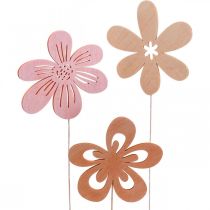 Tuteurs de jardin Flower Tuteurs Orange/Rose/Blanc Ø9.5cm 15pcs
