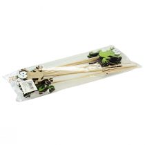 Article Bouchon de fleur grenouille drôle bouchon décoratif bois 7.5cm 12pcs