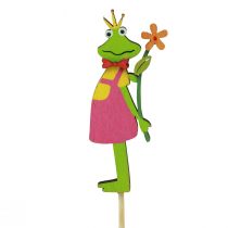 Article Bouchon de fleur roi grenouille bouchon décoratif bois 8cm 12 pcs