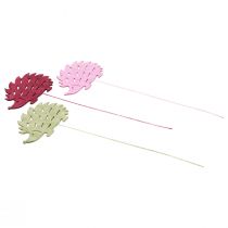 Bouchon fleur bouchon déco bois hérisson déco couleur 10x7cm 18 pièces