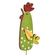 Article Piquets de fleurs Pâques Poulets drôles Bois 5,5×10cm 12pcs