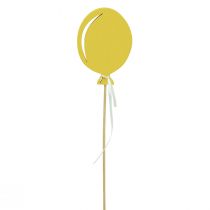 Article Bouchon de fleur bouquet décoration gâteau ballon jaune 28cm 8 pcs