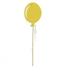 Bouchon de fleur bouquet décoration gâteau ballon jaune 28cm 8pcs