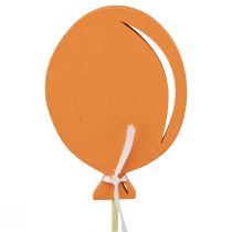 Article Bouchon de fleur bouquet décoratif pour gâteau ballon orange 28cm 8 pcs