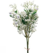 Article Bouquet de fleurs artificielles fleurs en soie branche de baies blanc 48cm