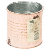 Article Pot de fleurs décoratif, motif saumon, boîte à herbes en métal, Ø8 cm, H7,5 cm