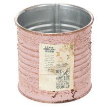 Article Pot de fleurs décoratif rond en métal antique rose, Ø8 cm H7,5 cm